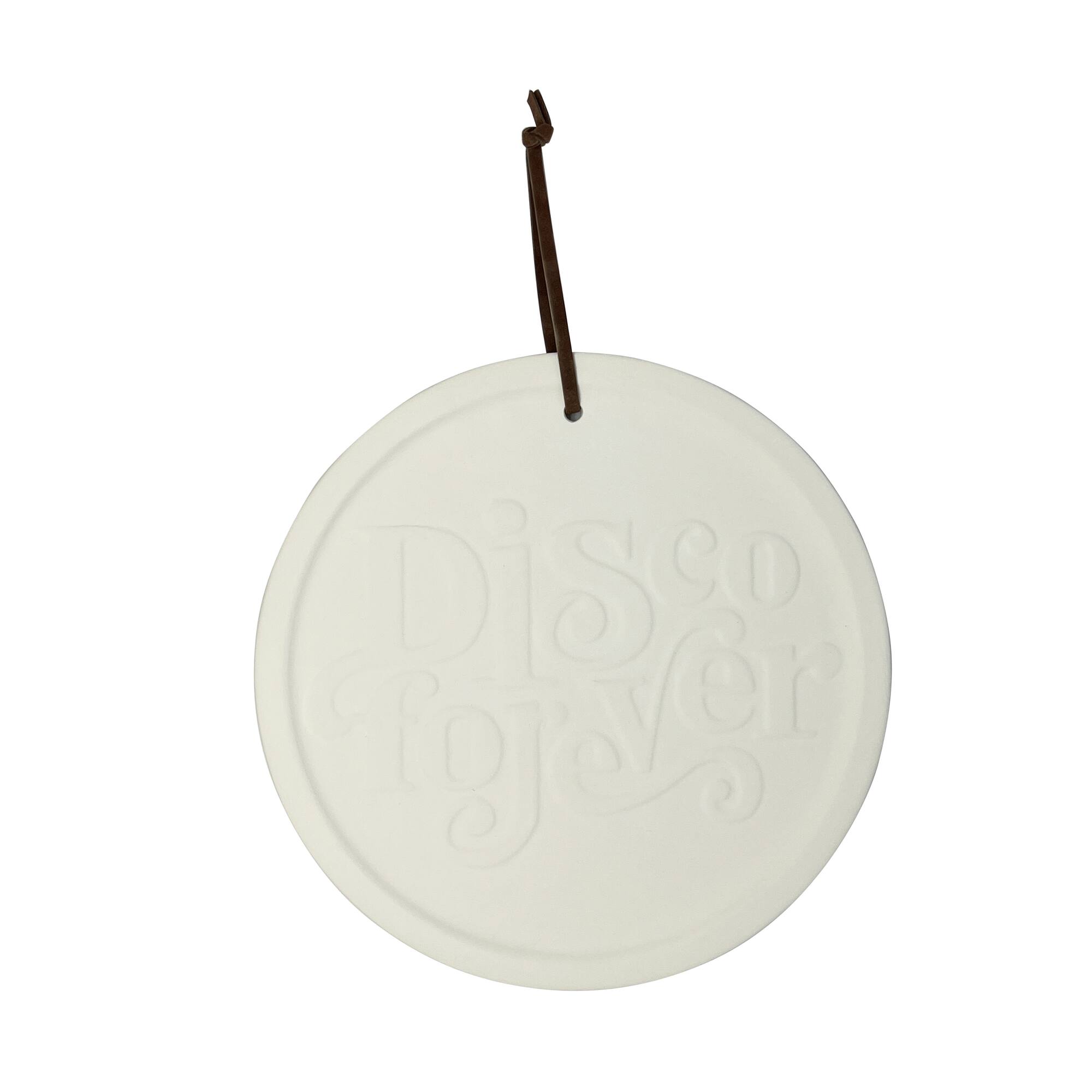 Jonathan Adler x Michaels 8" Disco Forever DIY Round Ceramic Plaque